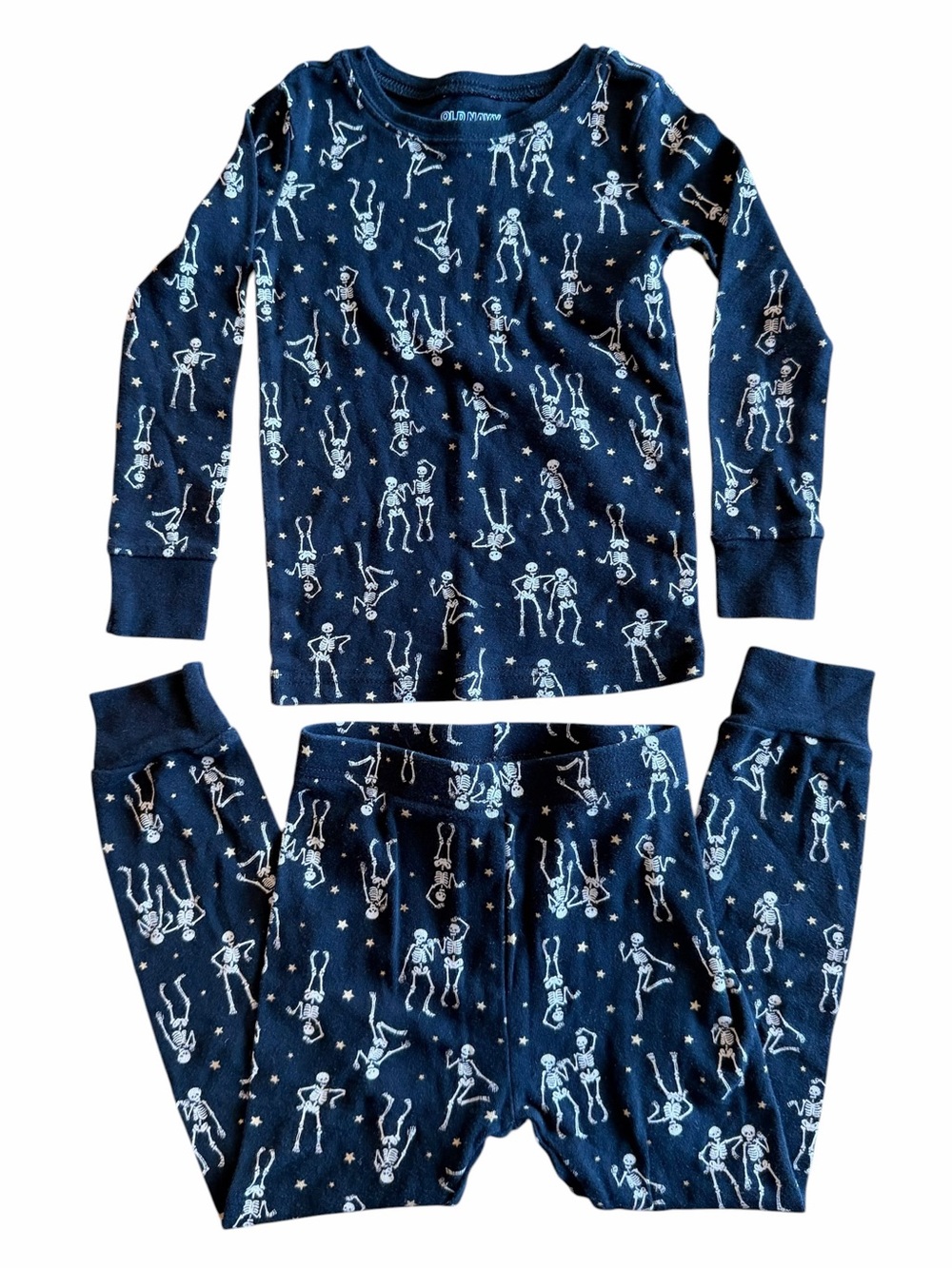 Old Navy Skeleton Halloween Pajamas - Size 4T
